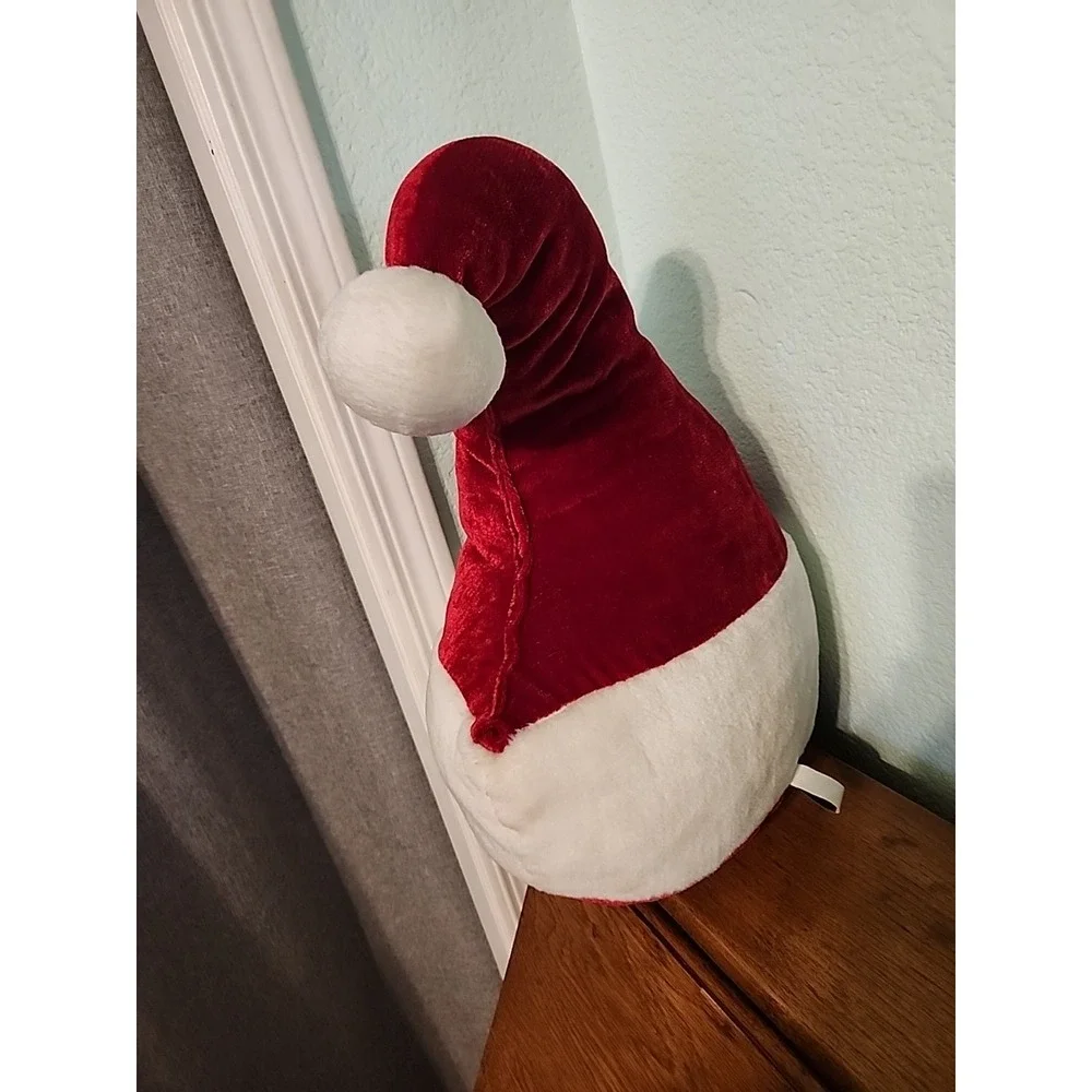 Vintage ITR Festive Christmas Santa Hat Holiday Puffy Throw Pillow Decor‎ 18